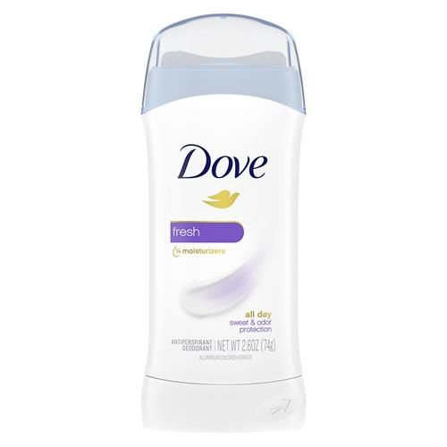 Dove Invisible Solid Antiperspirant Deodorant Stick For Women, Fresh, For All Day Underarm Sweat & Odor Protection 2.6 Oz