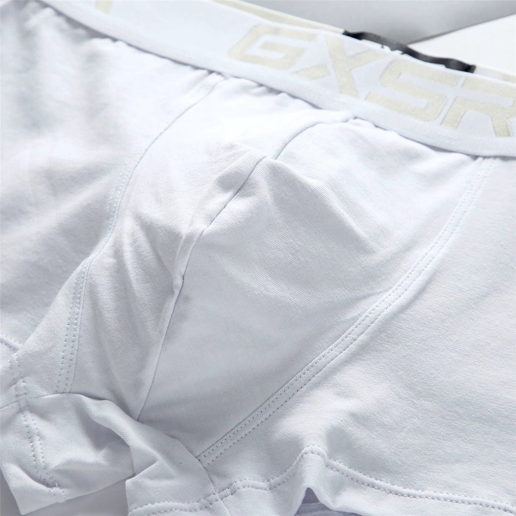 Men's Purified Cotton Low Waist Breathable Comfortable Solid Color Underwear