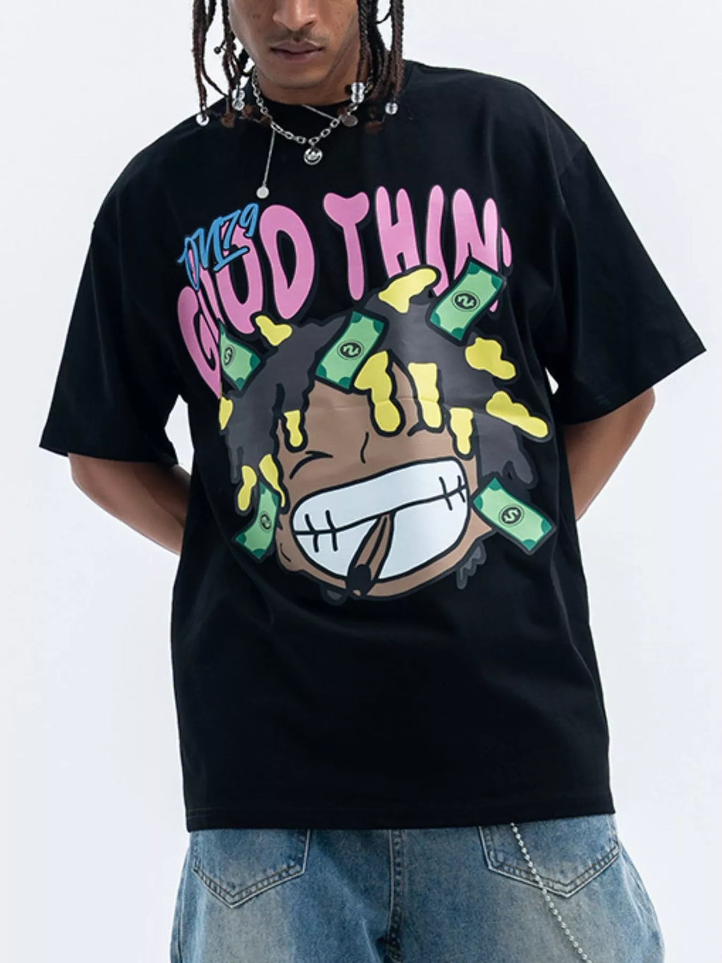 Men's Graphic Round Neck Casual T-Shirt