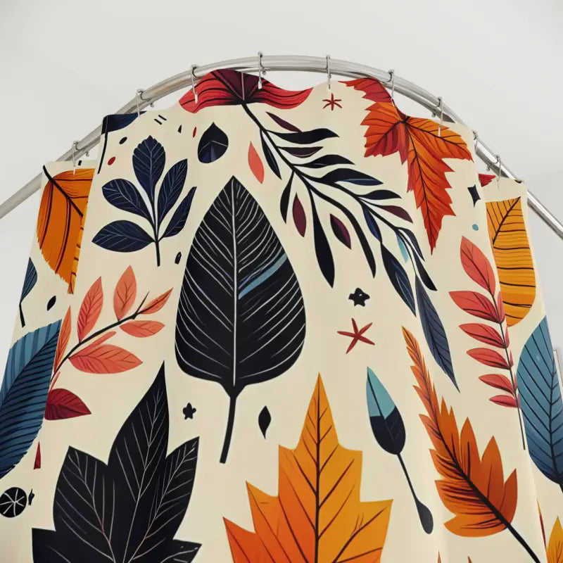 Fall Foliage Shower Curtain - Durable Polyester Bathroom Decor - DipaliZ