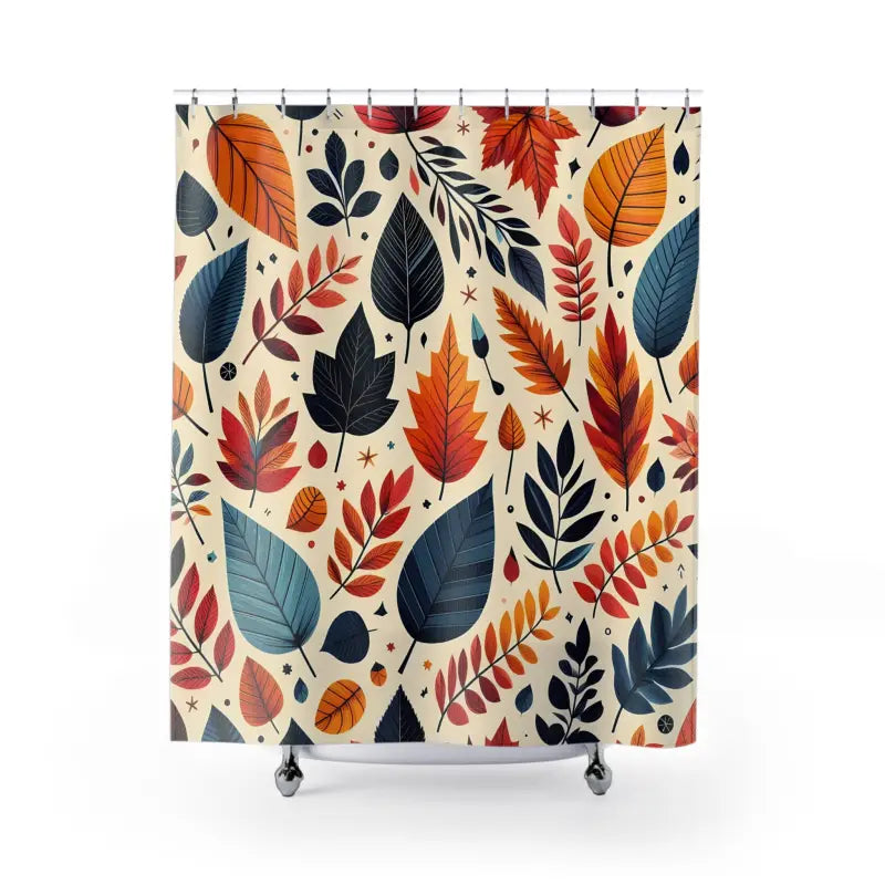 Fall Foliage Shower Curtain - Durable Polyester Bathroom Decor - DipaliZ