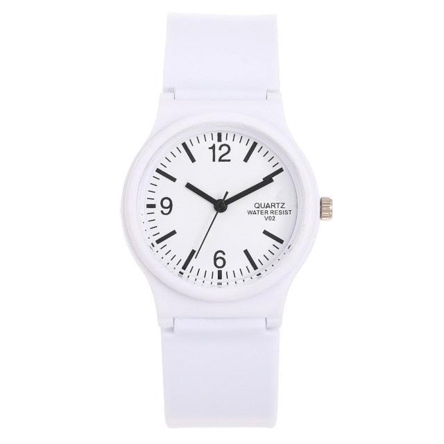 Fashion Casual Environmental Friendly Silicone Childrens Quartz Fashion Watches Retro Classic Analog Time Teacher Young Girls Teen Wrist Watch With Colorful Silicone Band For Valentine’s Day