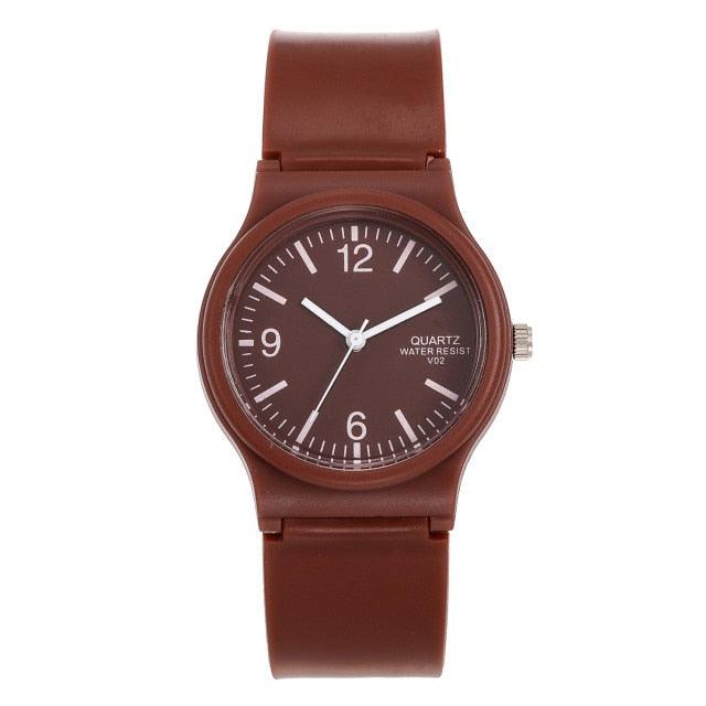 Fashion Casual Environmental Friendly Silicone Childrens Quartz Fashion Watches Retro Classic Analog Time Teacher Young Girls Teen Wrist Watch With Colorful Silicone Band For Valentine’s Day