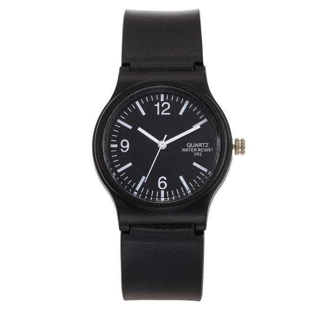 Fashion Casual Environmental Friendly Silicone Childrens Quartz Fashion Watches Retro Classic Analog Time Teacher Young Girls Teen Wrist Watch With Colorful Silicone Band For Valentine’s Day