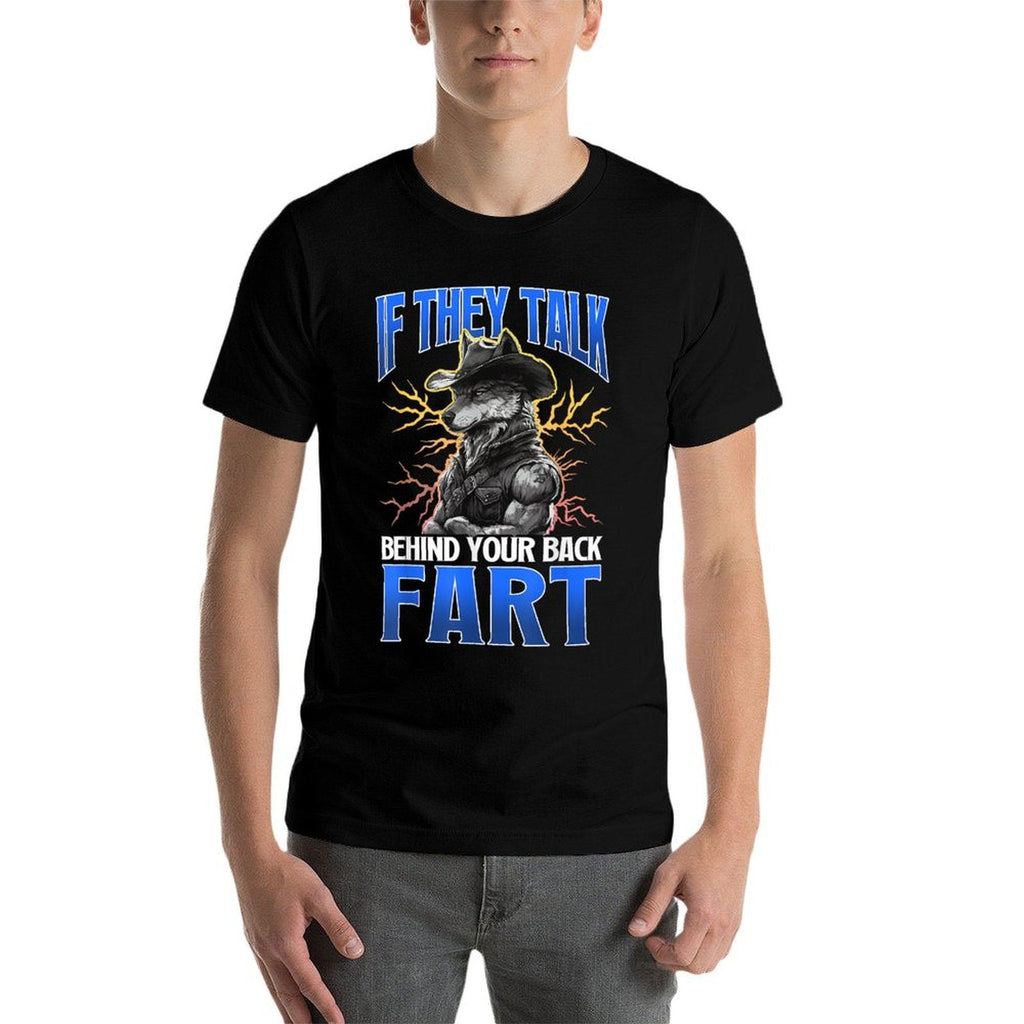 Funny Alpha Wolf Meme Cringe Werewolf Unisex Adults Ns Black Small  Summer-ready Fabric T-Shirt