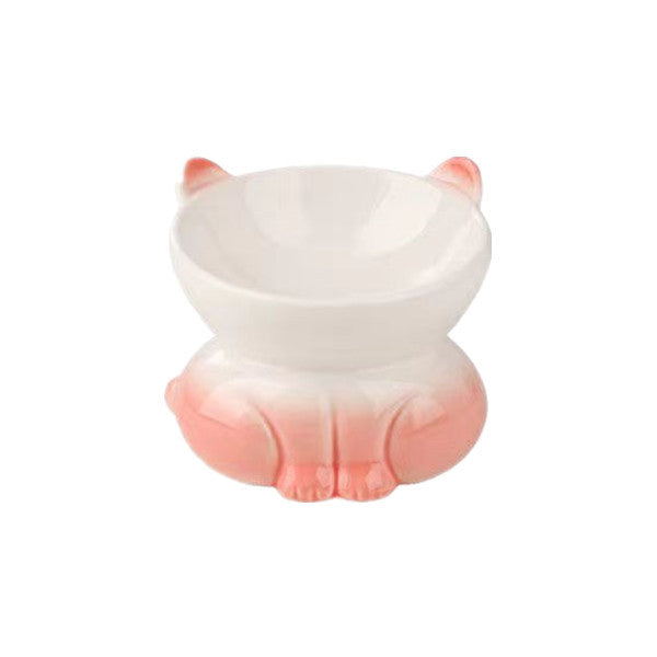 Ceramic Cat Dog Bowl Pet Supplies Drinking Water Goblet Food Basin