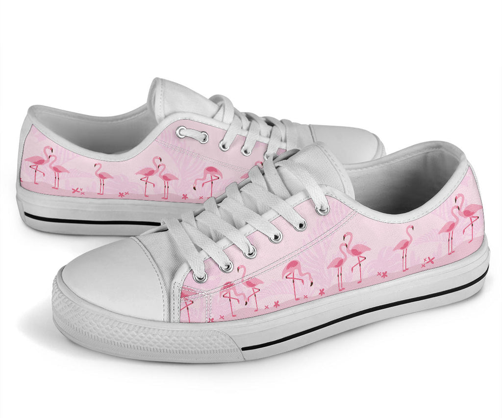 Pink Flamingo Low Top Shoes