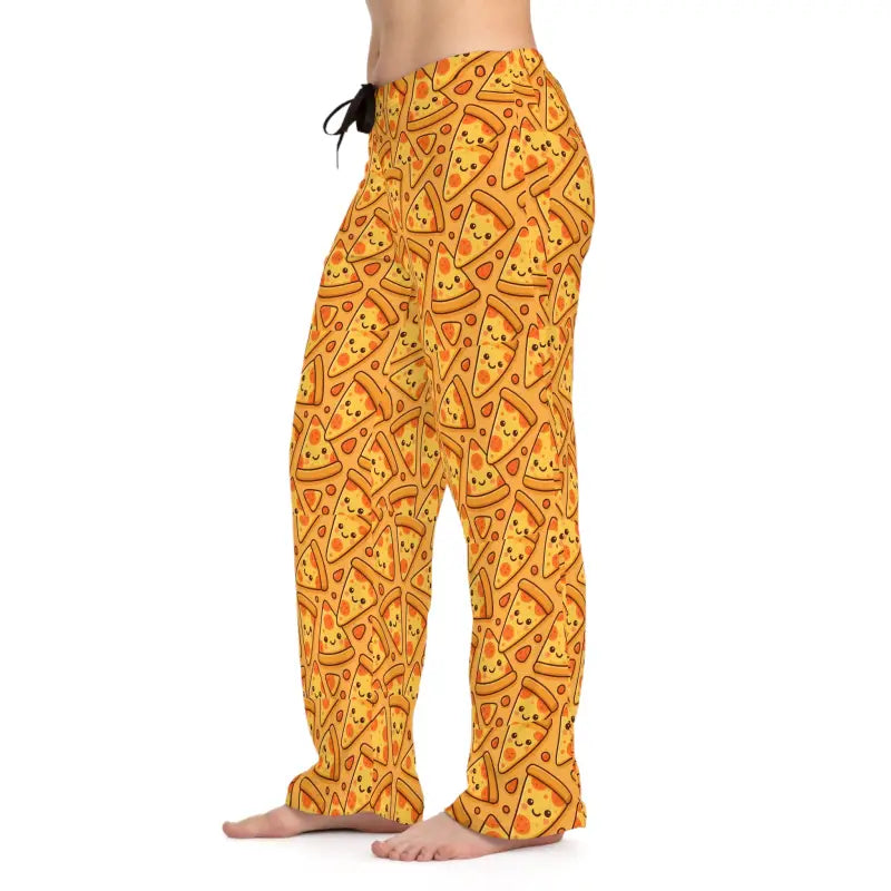 Women's Pajama Pants - Fun Pizza Print Loungewear - DipaliZ