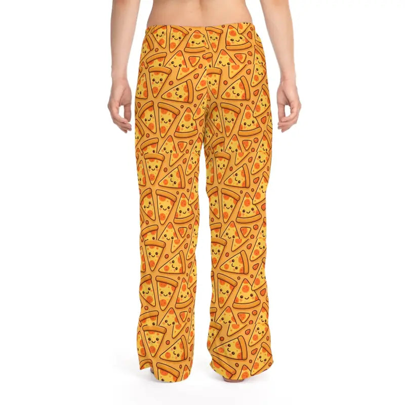 Women's Pajama Pants - Fun Pizza Print Loungewear - DipaliZ