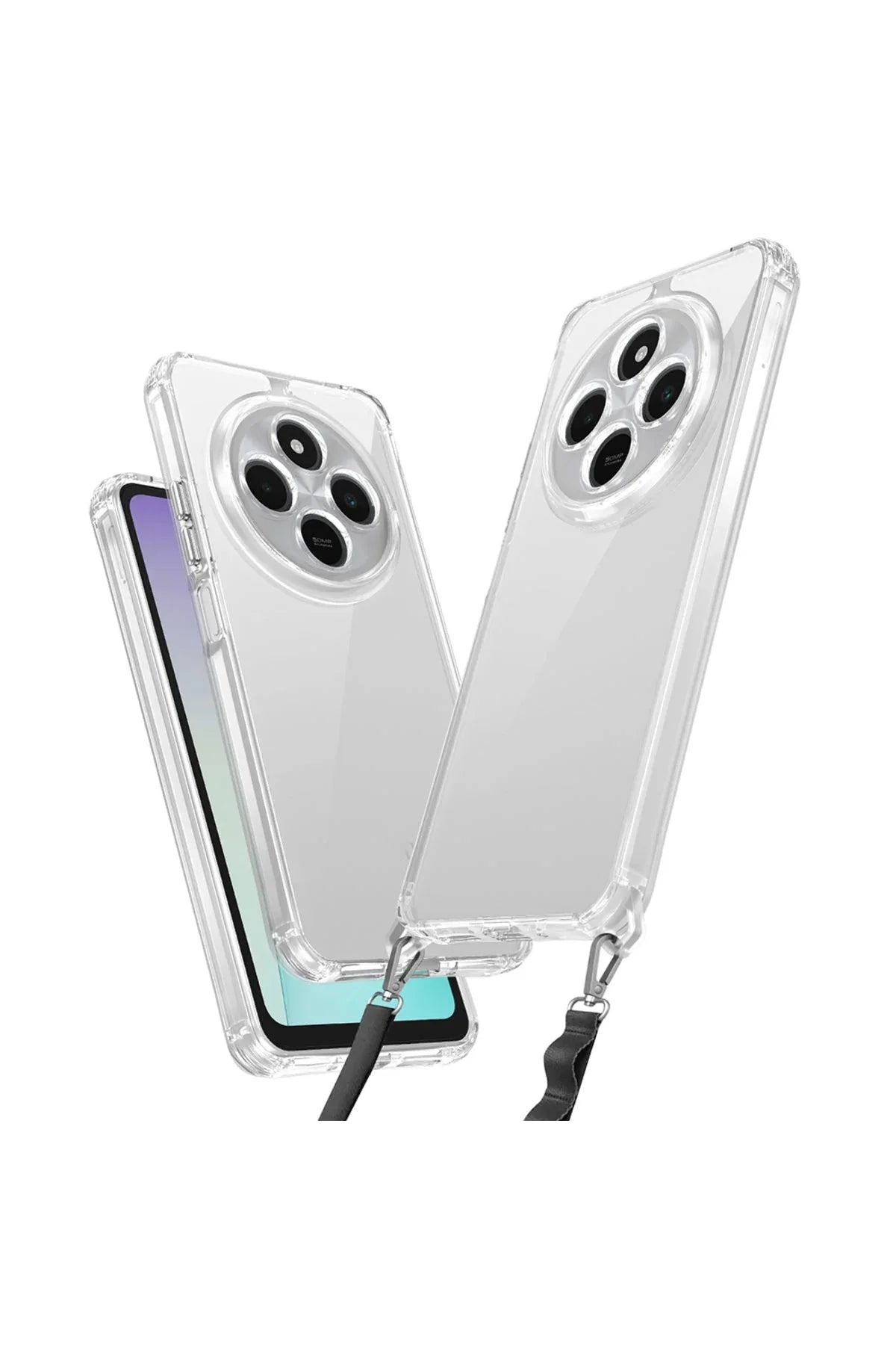 Xiaomi Poco C75 Case with Neck Strap, Snap Shockproof Cover
