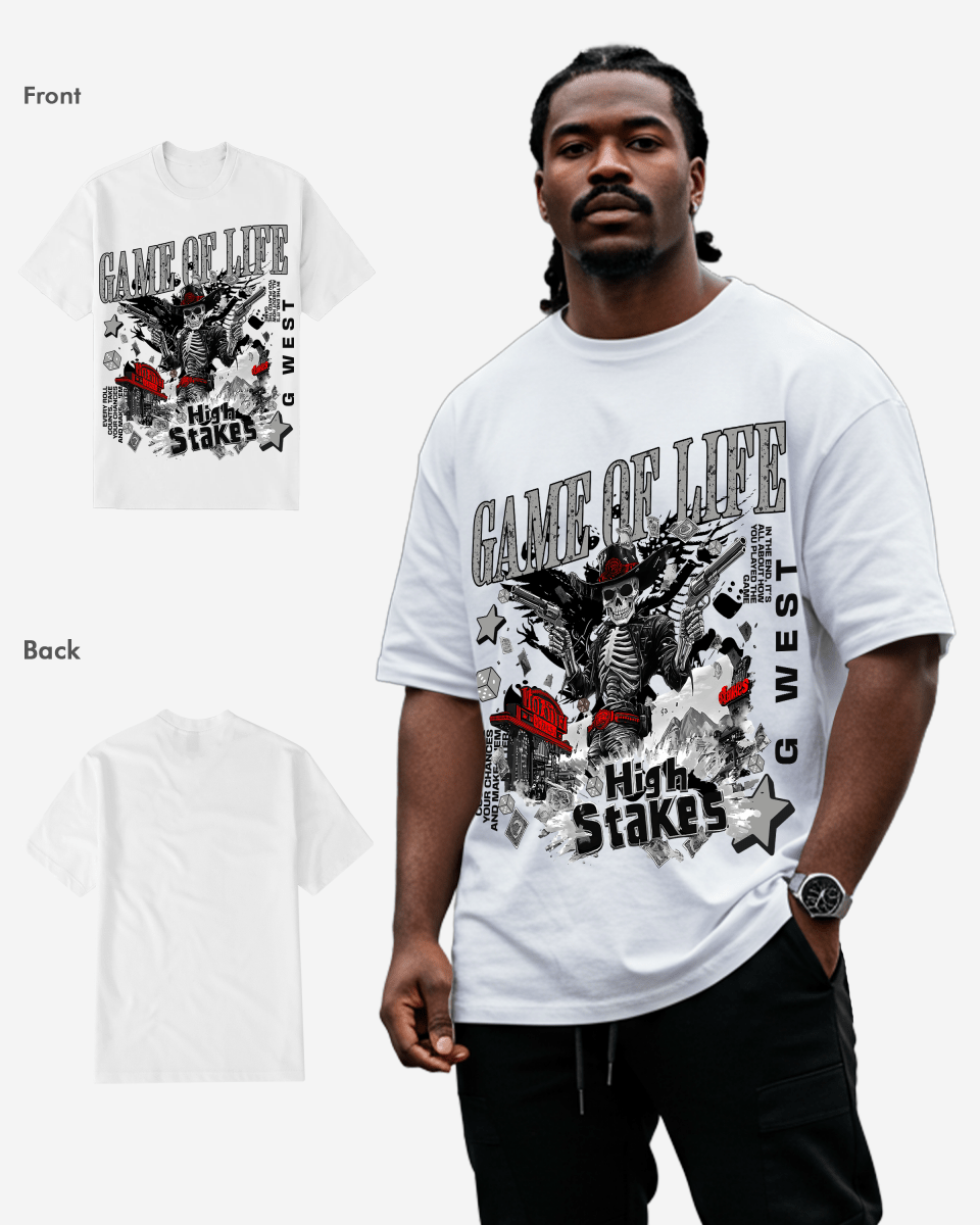 G-West G West Game Of Life T-Shirt Big and Tall Mens