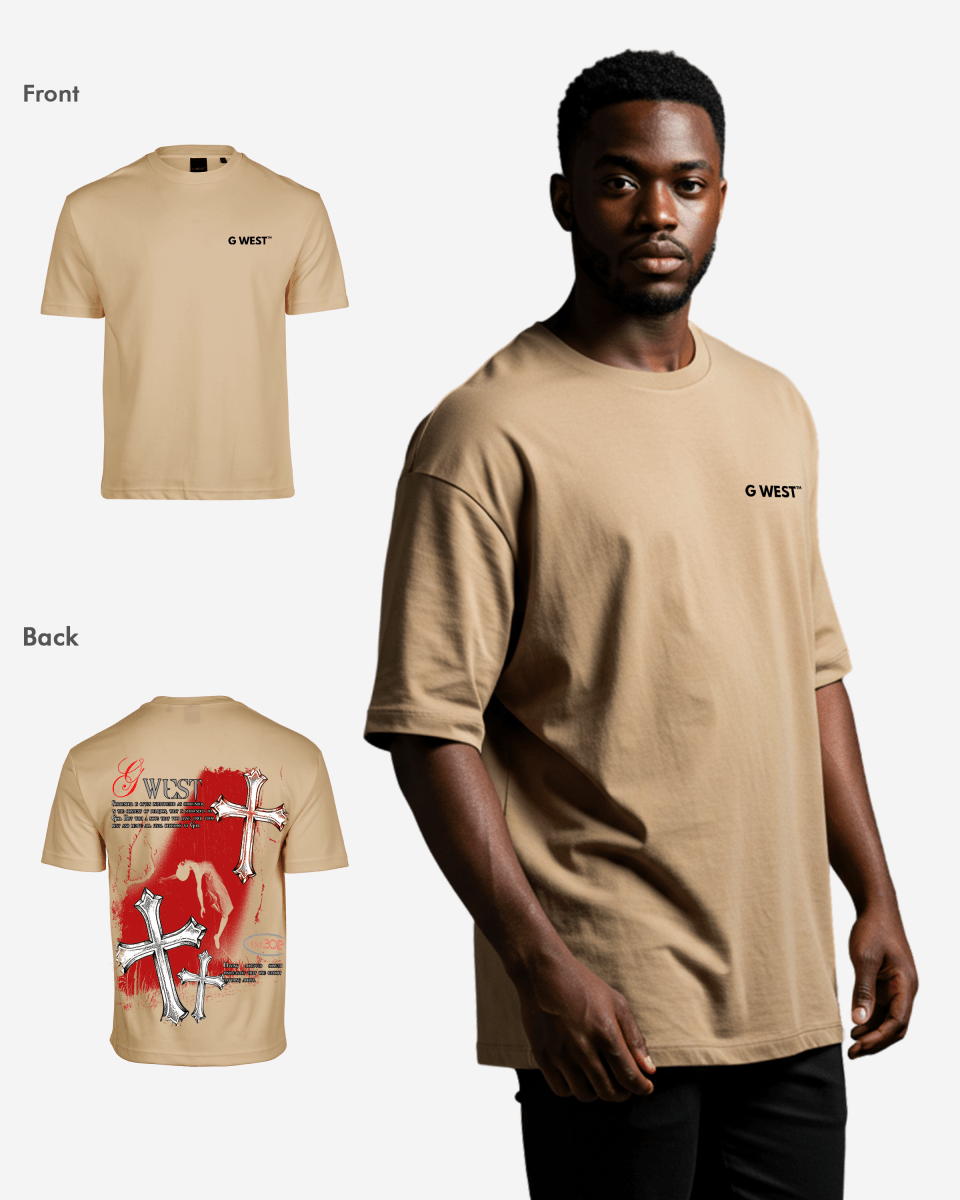 G West Mens Oversized Ascending Soul Life Style Tee  Style