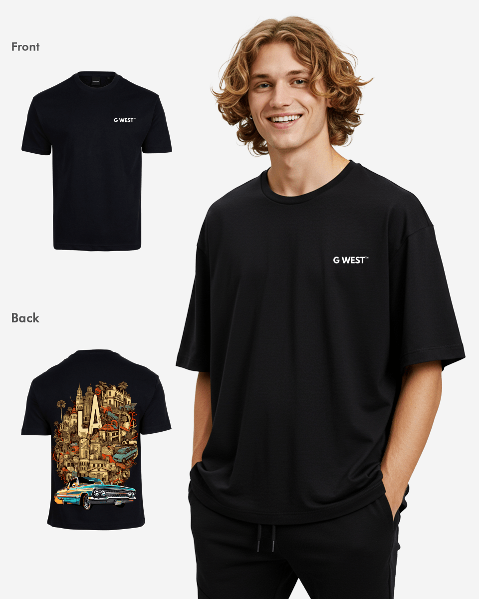 G-West G West Oversized La Culture T-Shirt Mens
