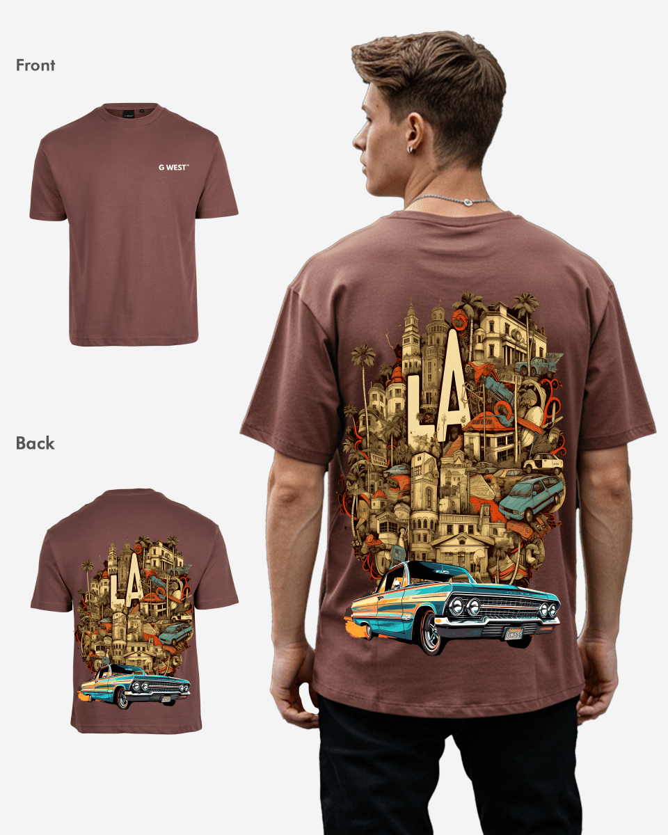 G-West G West Oversized La Culture T-Shirt Mens