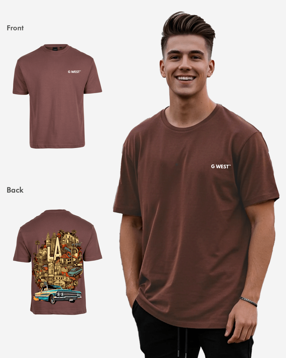 G-West G West Oversized La Culture T-Shirt Mens