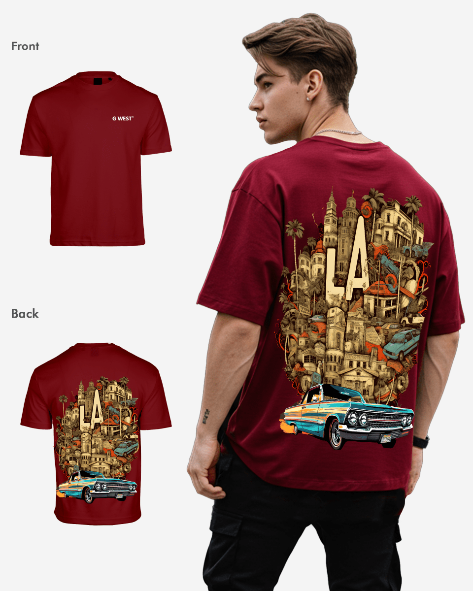 G-West G West Oversized La Culture T-Shirt Mens