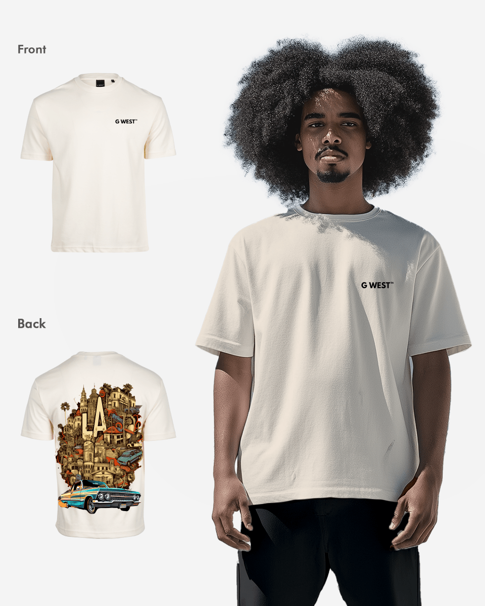 G-West G West Oversized La Culture T-Shirt Mens