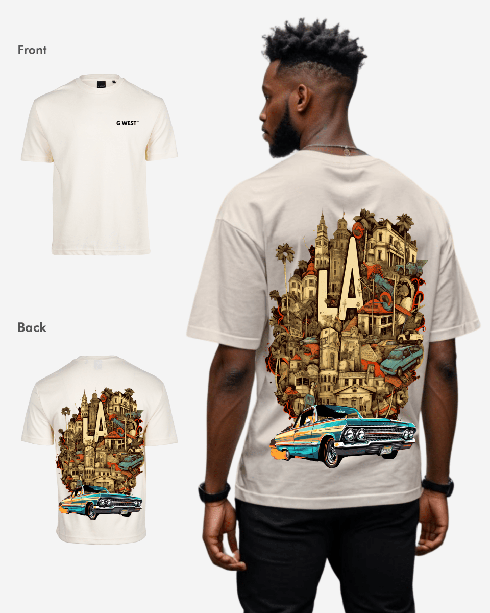 G-West G West Oversized La Culture T-Shirt Mens