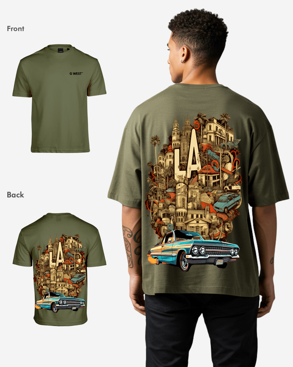 G-West G West Oversized La Culture T-Shirt Mens