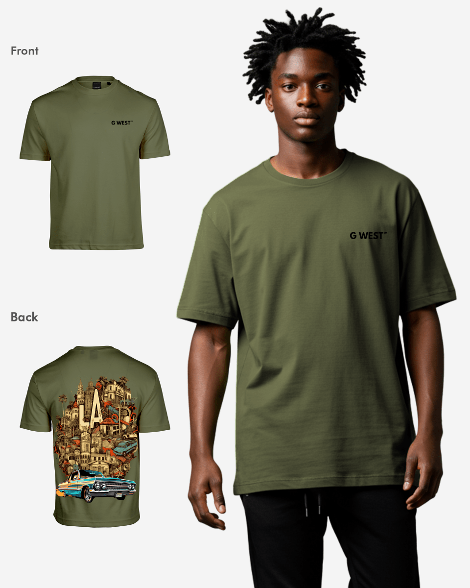 G-West G West Oversized La Culture T-Shirt Mens