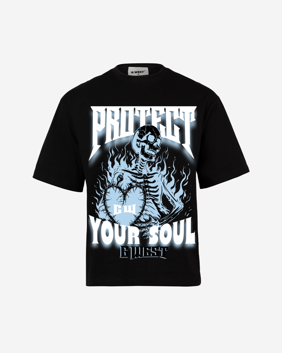 G-West G West protect your soul Oversized T-Shirt Mens