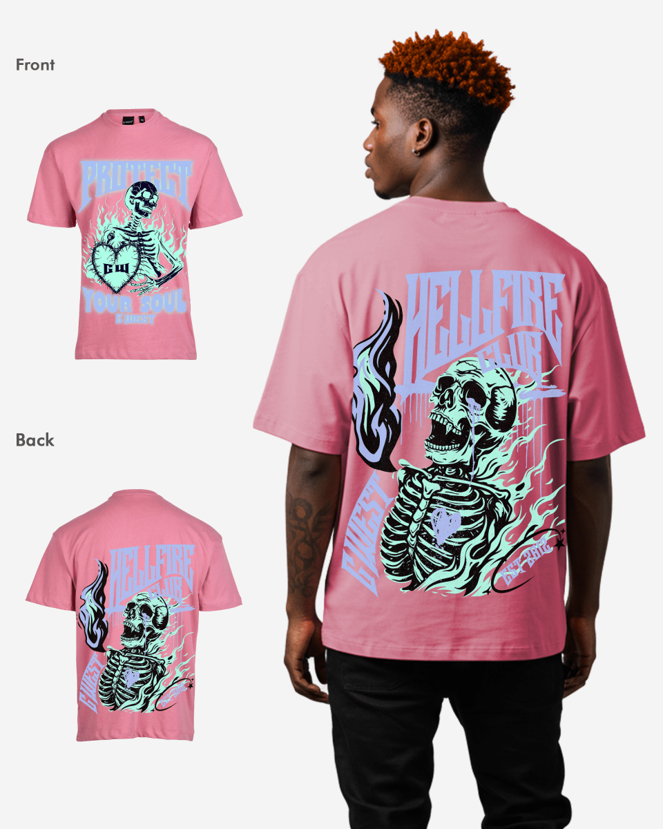G-West G West protect your soul Oversized T-Shirt Mens