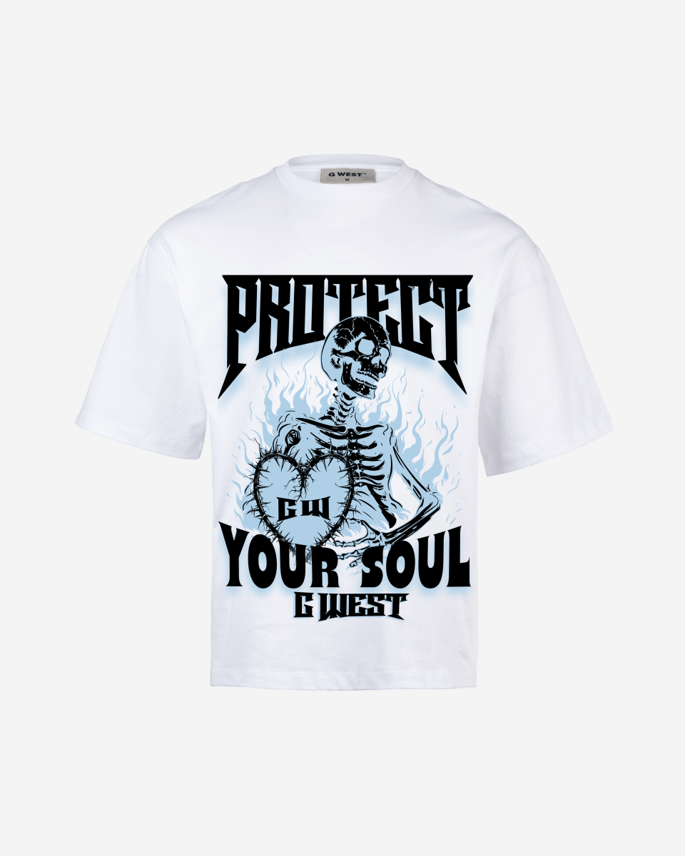 G-West G West protect your soul Oversized T-Shirt Mens