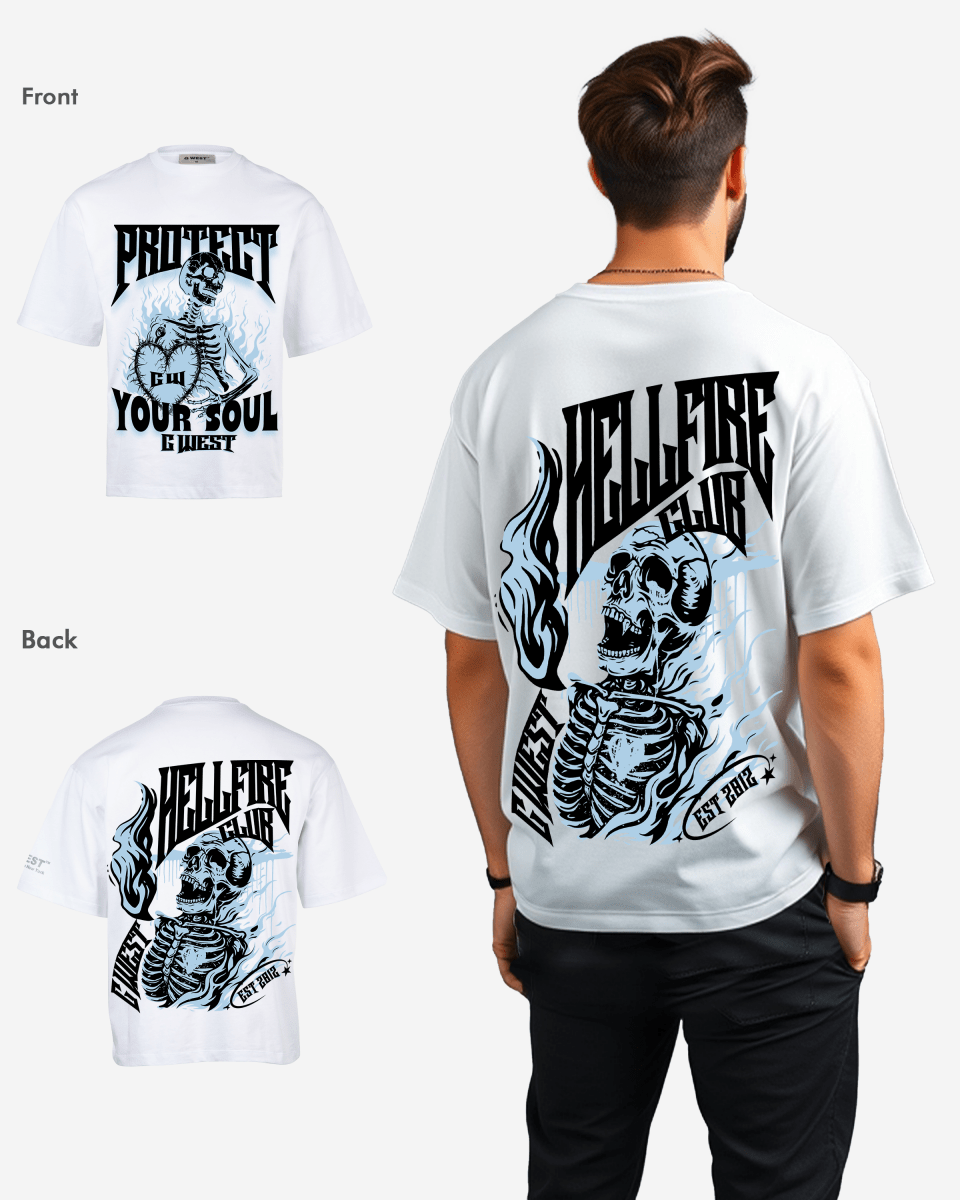 G-West G West protect your soul Oversized T-Shirt Mens