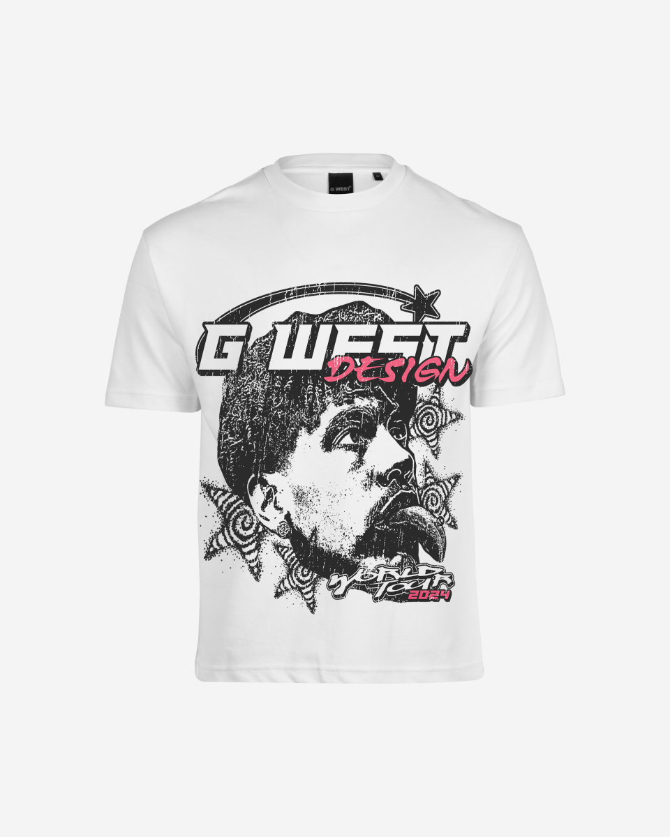G West Mens World Tour Premium Oversized Tee