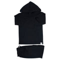 Blazing Black Comfort Hooded Jogger Set(Up to 10 years)