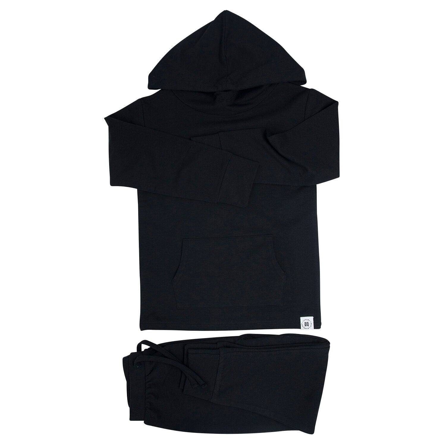 Blazing Black Comfort Hooded Jogger Set(Up to 10 years)