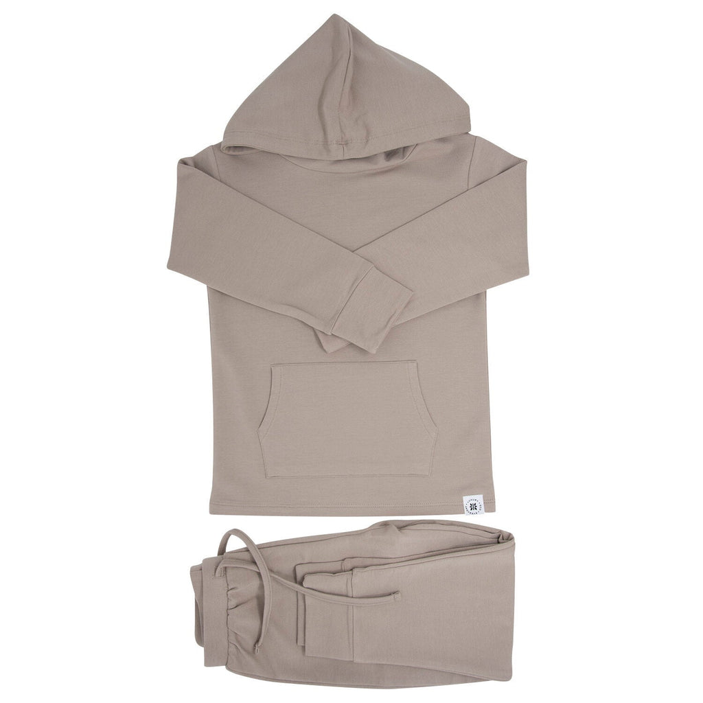 Hooded Jogger Set Just Taupe(Up to ages 10)