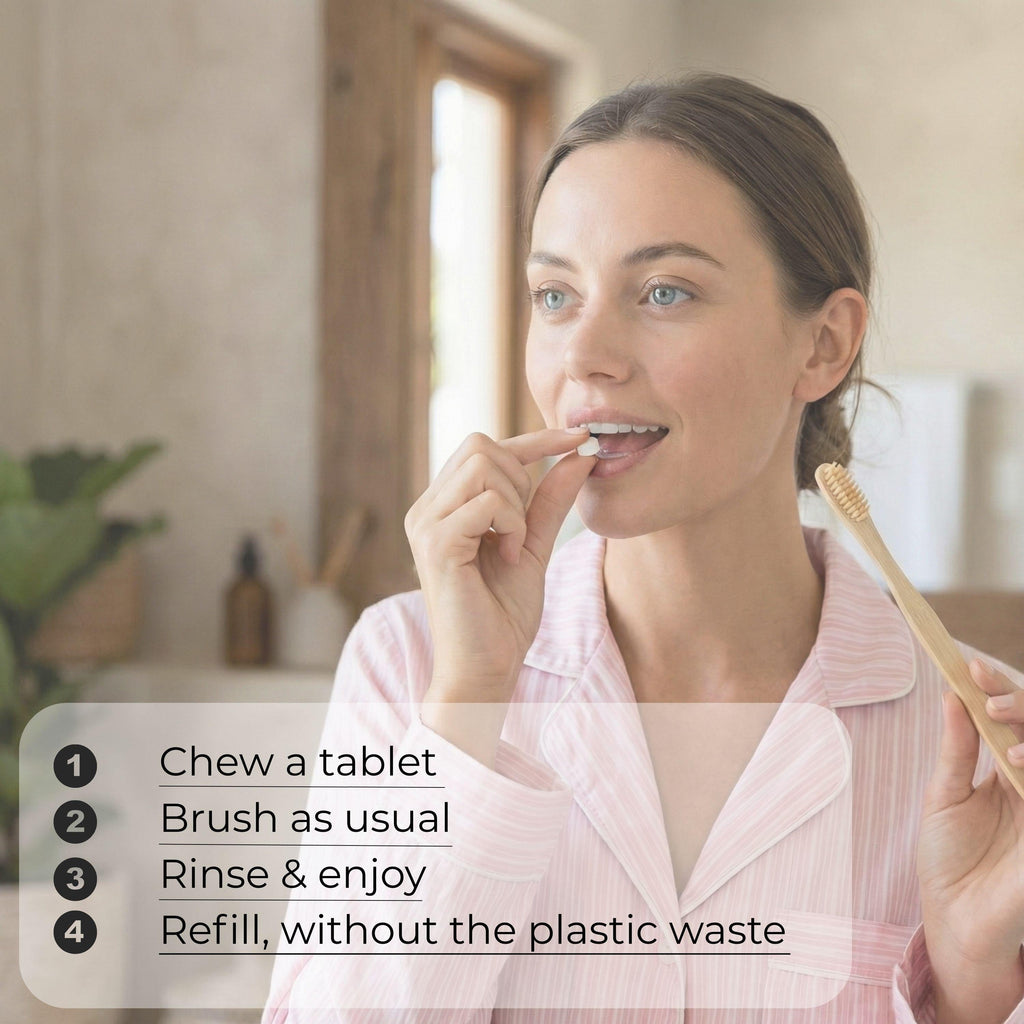 Fluoride Yuzu Mint Toothpaste Tablets — 1 Month