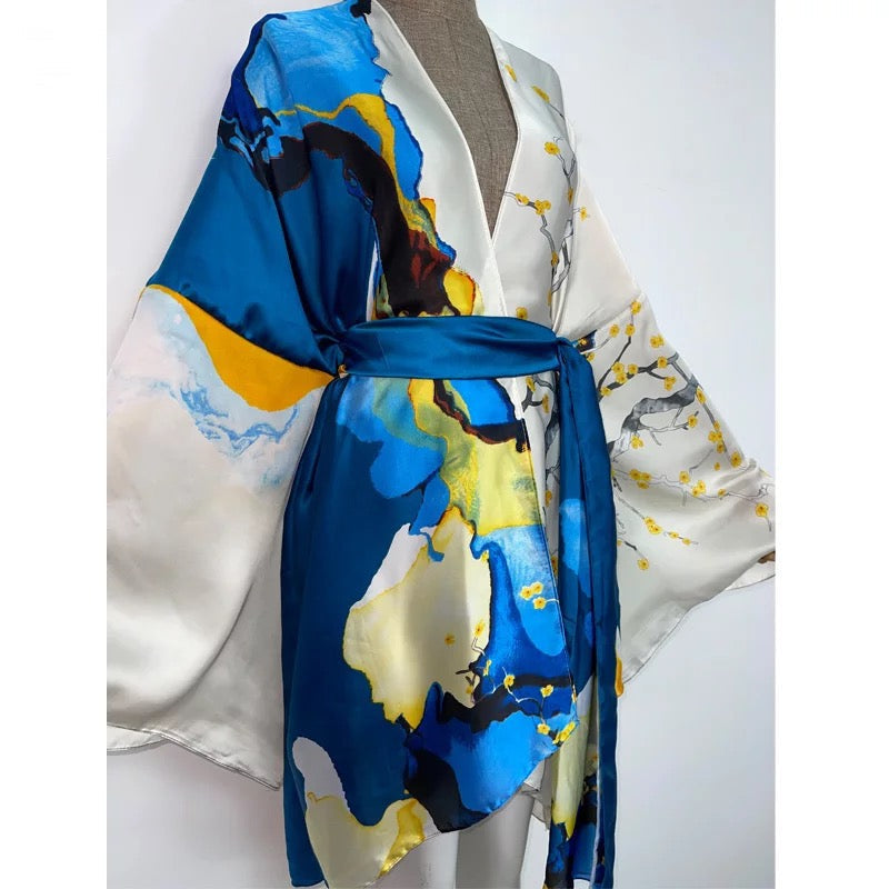 Women's Short Kimono Robe – All Inclusive Beach Cover Up