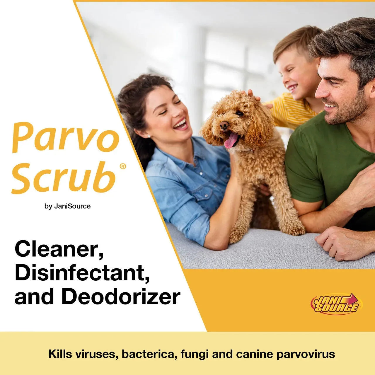 ParvoScrub II – EPA-Registered Super Concentrate Disinfectant for Kennels & Veterinary Use (1 Gal)