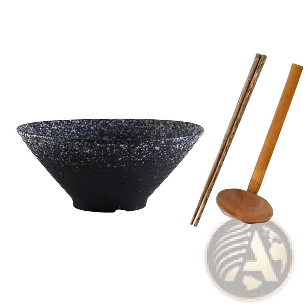 Japanese Ceramic Bowls Rustic Speckled Tableware Set