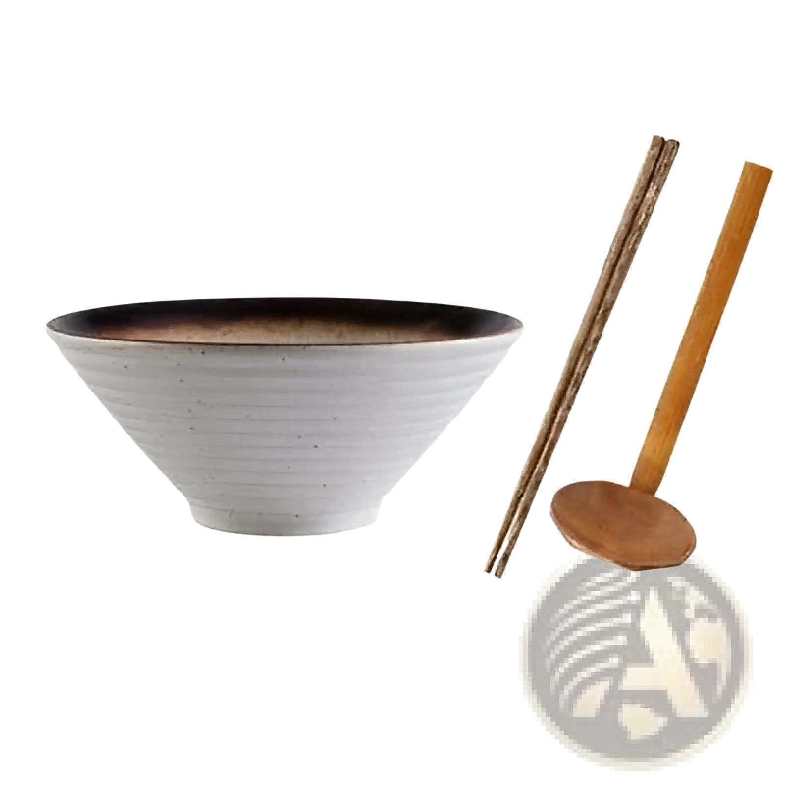 Japanese Ceramic Bowls Rustic Speckled Tableware Set