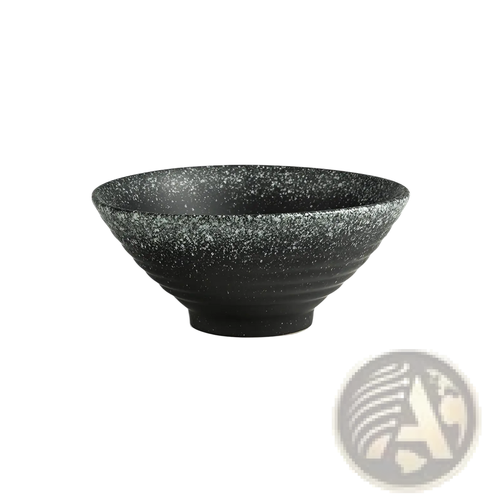 Japanese Ceramic Bowls Rustic Speckled Tableware Set