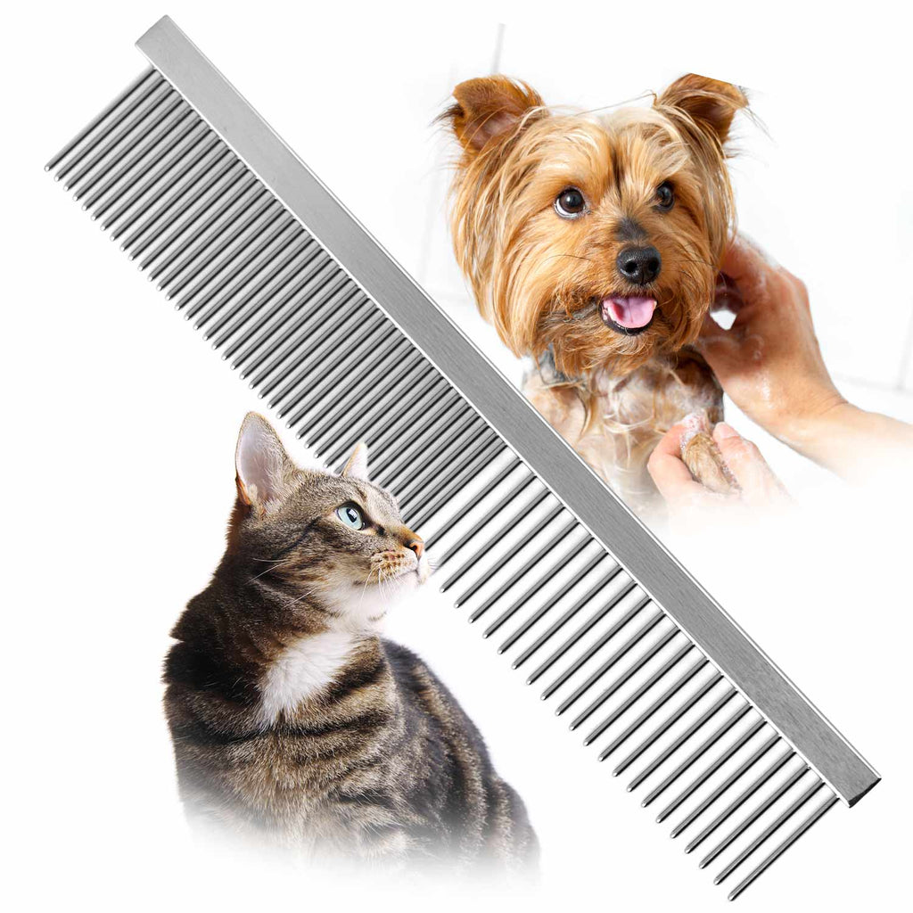 Jeffers Flat Back Pet Grooming Combs