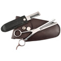 Jeffers Grooming Trim Kit #24412 – Professional Thinning Shears, Stripping Comb & Belt Case