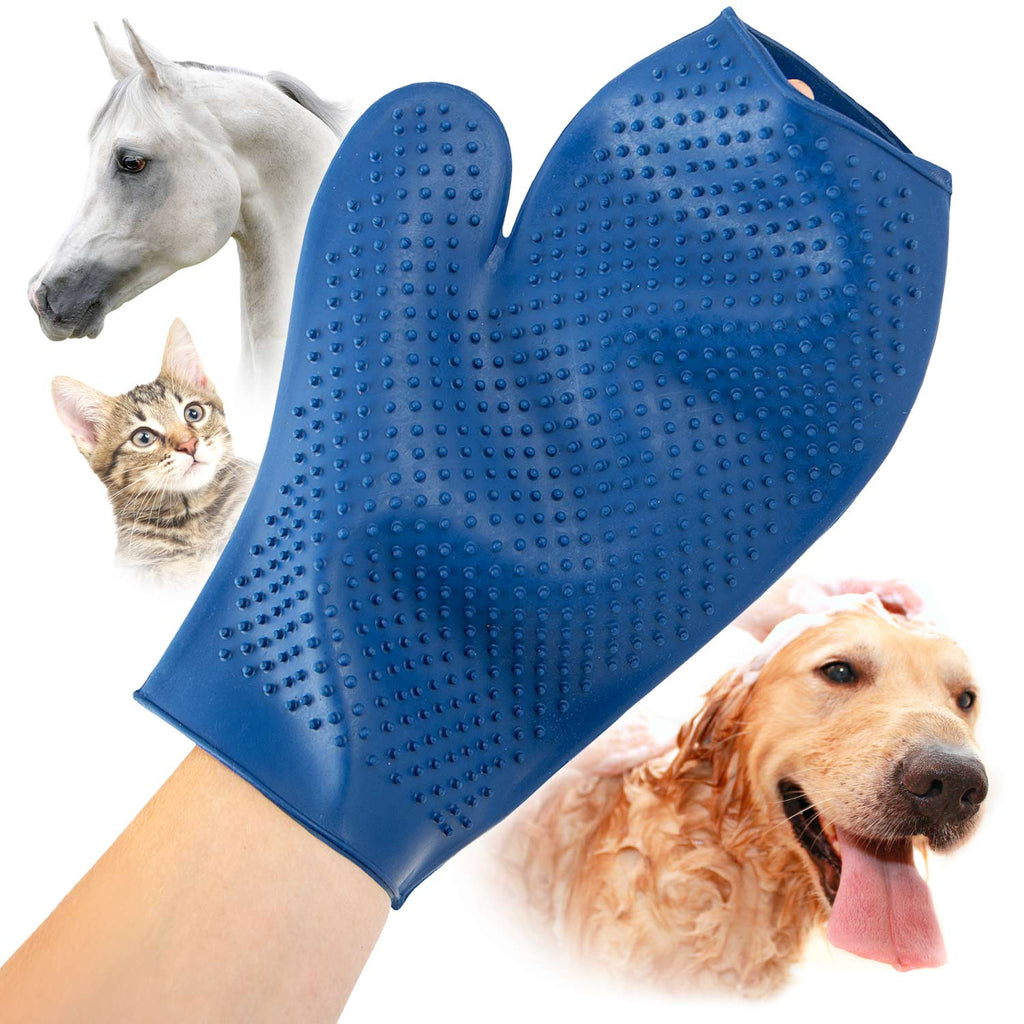 Jeffers GROOMIT - Rubber Grooming Glove for Animals