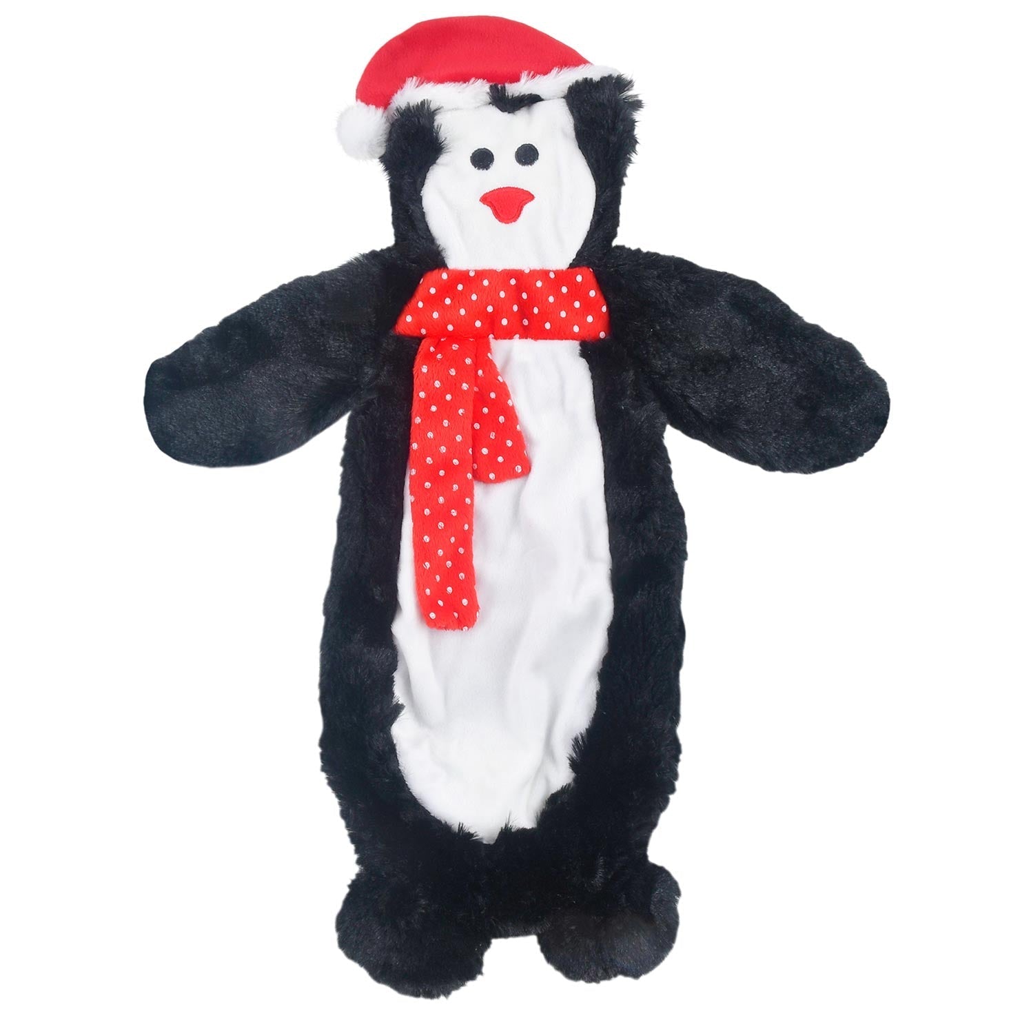 Jeffers Pet Christmas Characters Unstuffed Plush Squeaker Dog Toys, 12"L