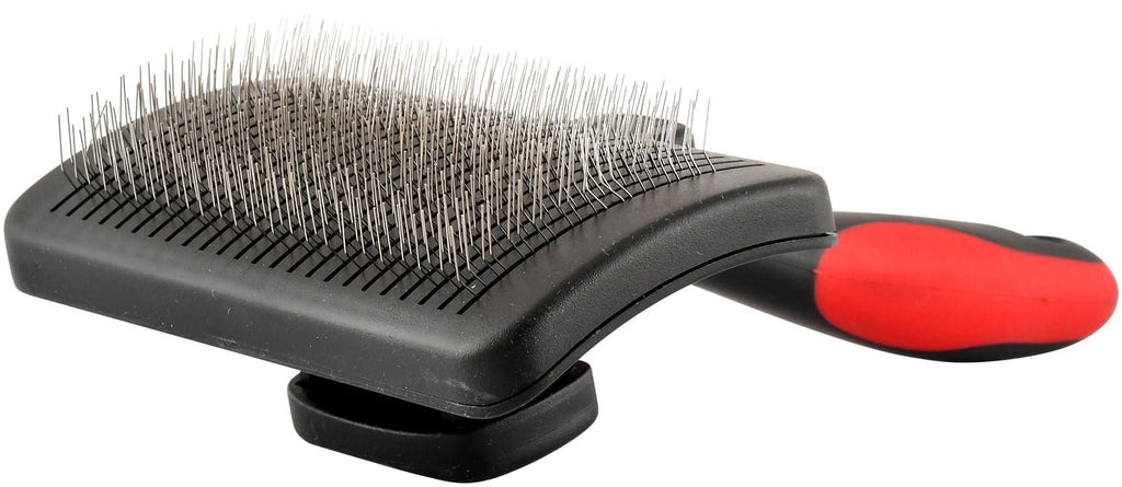 Jeffers Self-Cleaning Slicker Pet Grooming Brush
