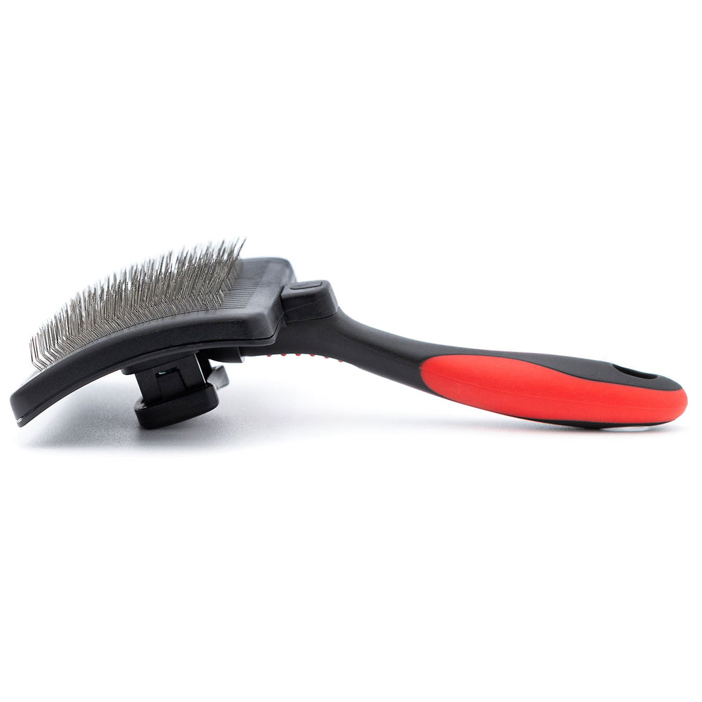 Jeffers Self-Cleaning Slicker Pet Grooming Brush