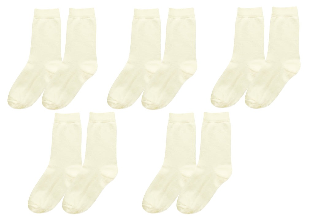 tittimitti® Kids 98% Organic Cotton Crew Socks 5-Pack – Breathable Everyday & School Socks for Boys & Girls (Soft, Durable, Stretch Fit)