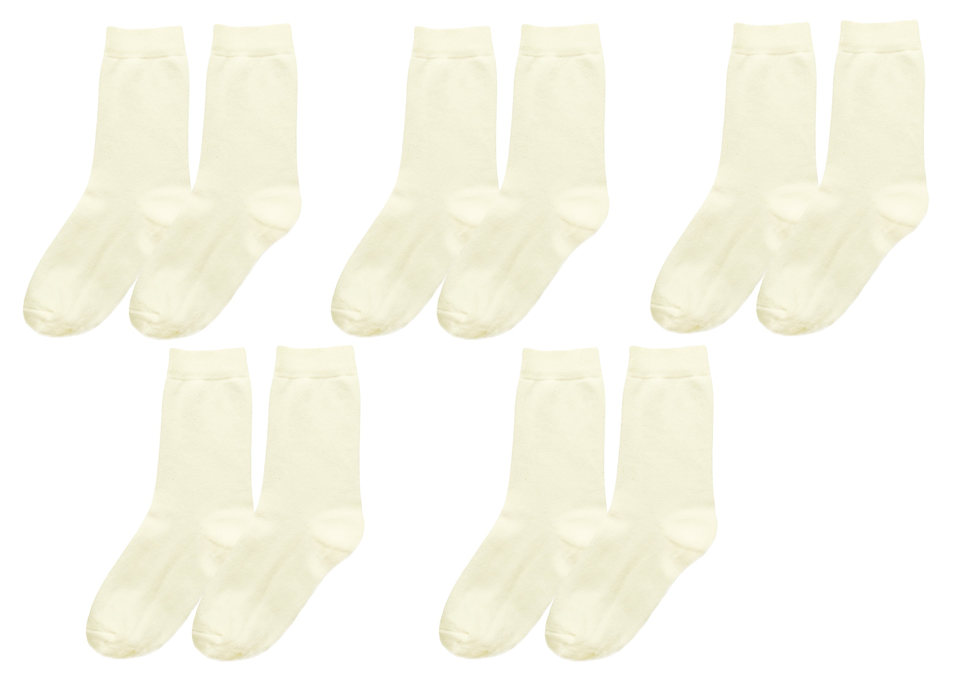 tittimitti® Kids 98% Organic Cotton Crew Socks 5-Pack – Breathable Everyday & School Socks for Boys & Girls (Soft, Durable, Stretch Fit)