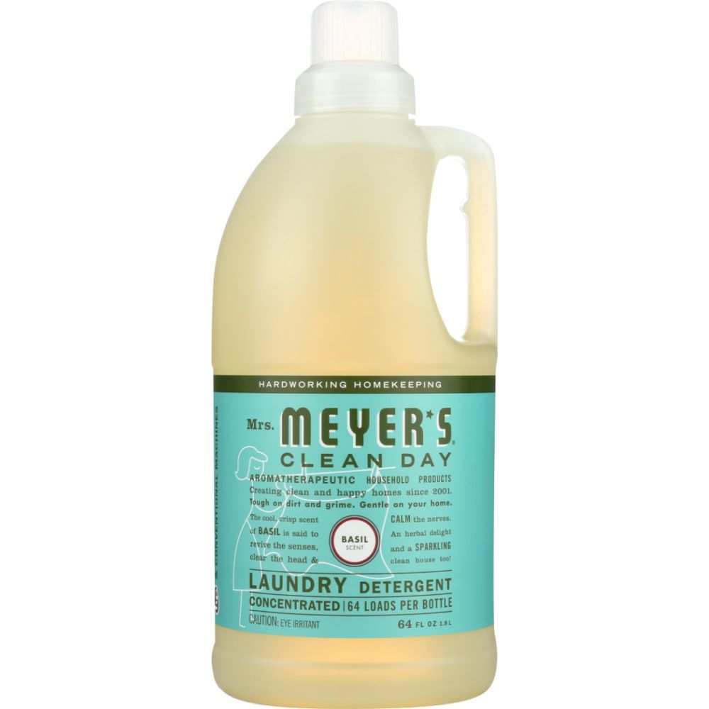 Mrs. Meyer’s Clean Day: Basil Laundry Detergent 64 oz for Freshness