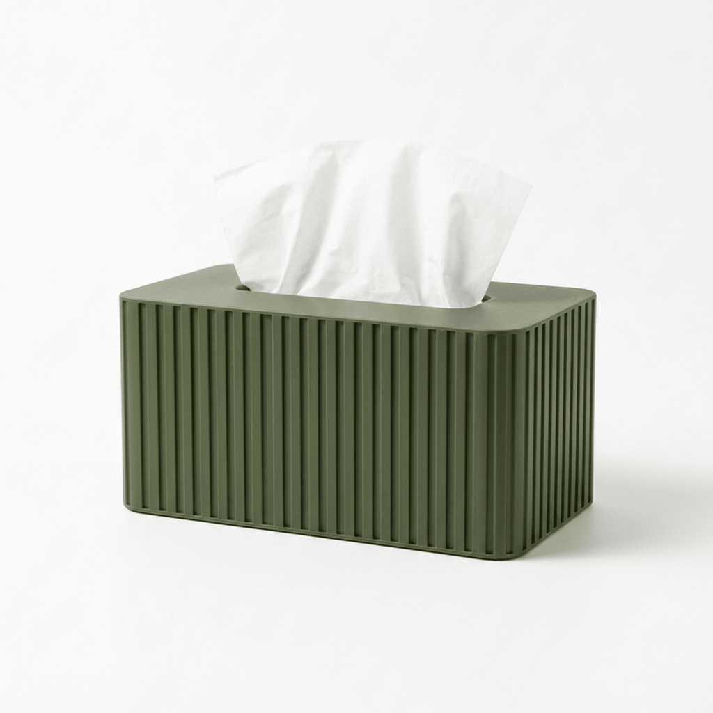 XL Fluted Tissue Box Cover - Fits Costco Boxes