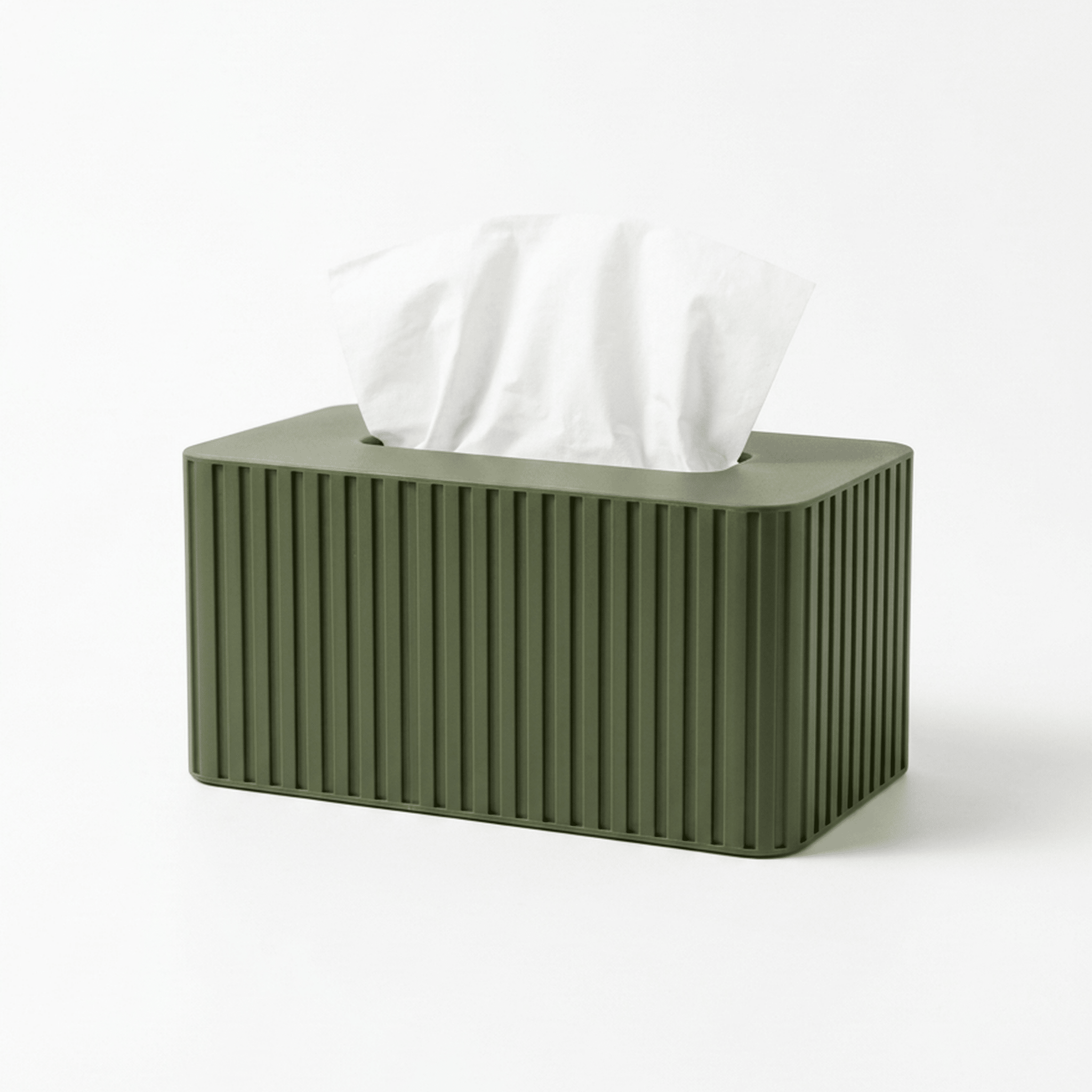 XL Fluted Tissue Box Cover - Fits Costco Boxes