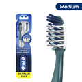 Oral-B Pro Clean Cross Action Toothbrushes, Medium, 2 Count